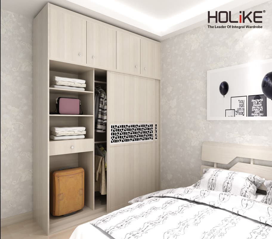 Guangzhou Holike sliding doors wooden wardrobe for hotel